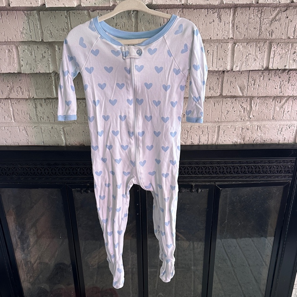 Lake pajamas Blue Heart Print Kids One Piece